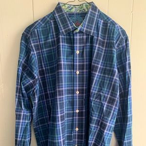 Robert Graham Button Down Dress Shirt Medium